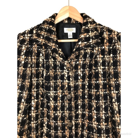 LIKE NEW TALBOTS Tweed Blazer Sz 8P $189! - Picture 3 of 6